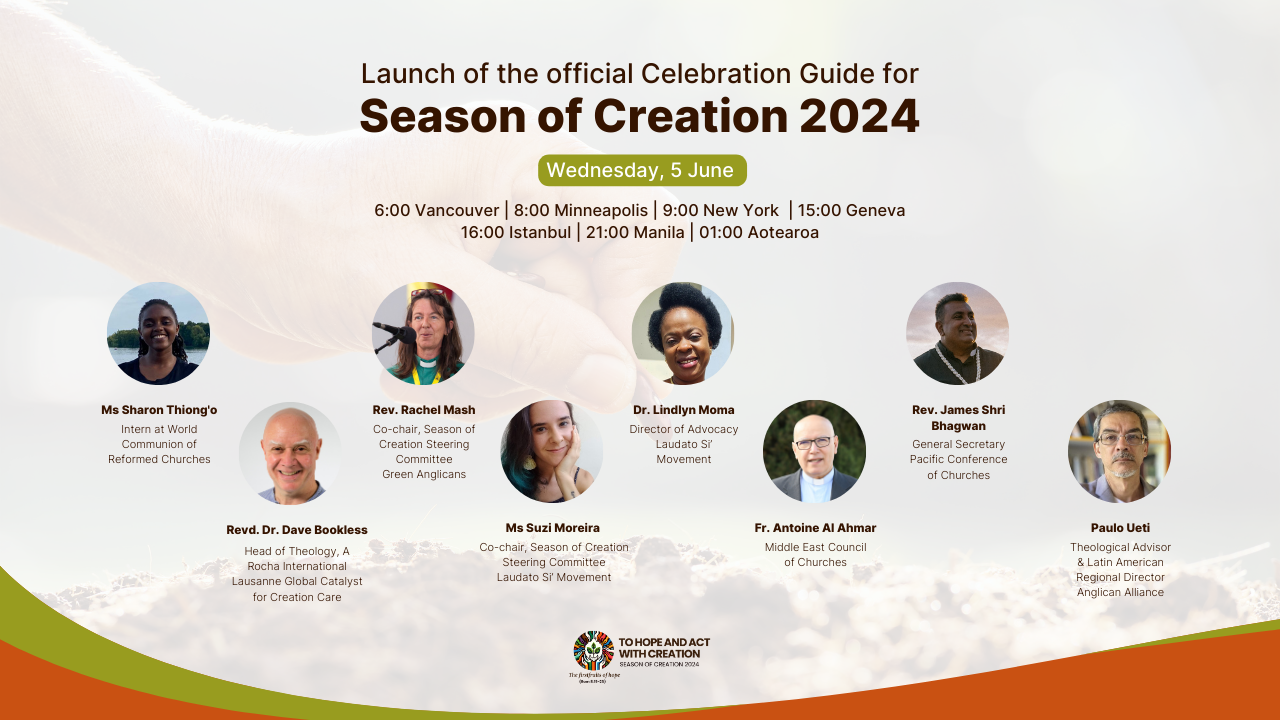 Launch of the Celebration Guide Season of Creation 2024 flyer
